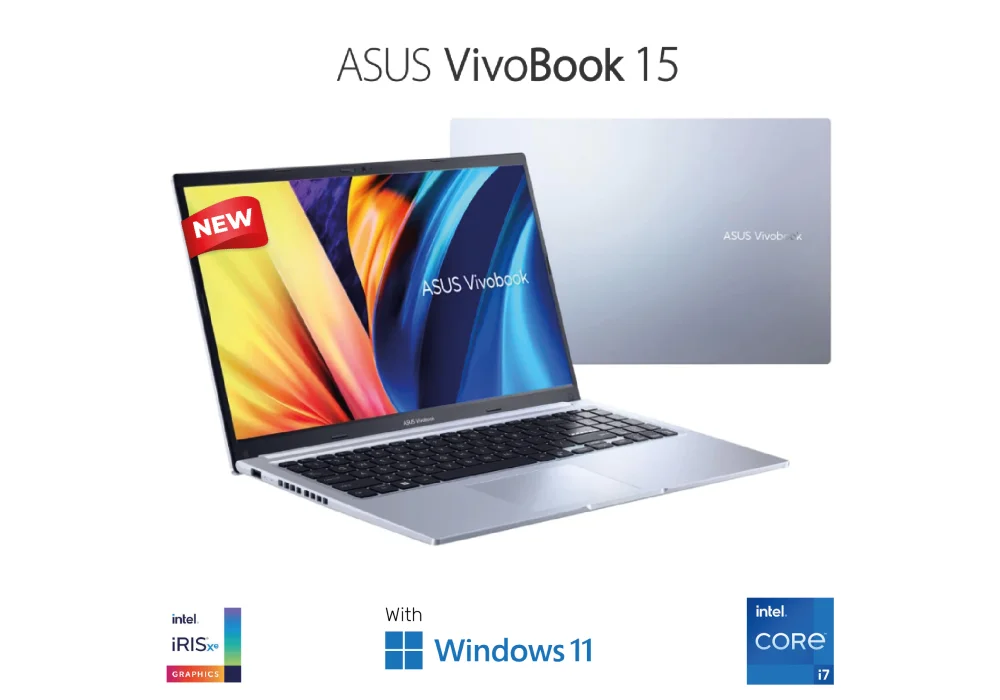 Laptop Asus Vivobook 15 X1502ZA | Intel Core i7-12700H 16GB DDR4 512GB SSD 15.6" FHD with Windows 11 Home | Icelight Silver