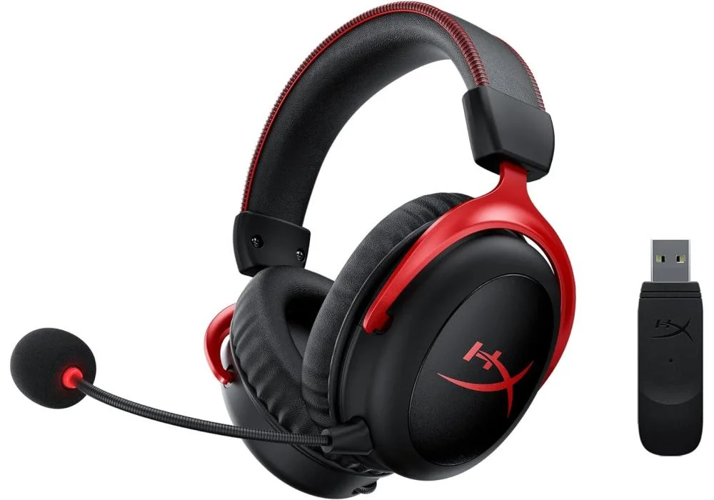 HyperX Cloud III Wireless – Gaming Headset for PC, PS5, PS4, up to 120-hour Battery, 2.4GHz Wireless, 53mm Angled Drivers, Memory Foam, Durable Frame