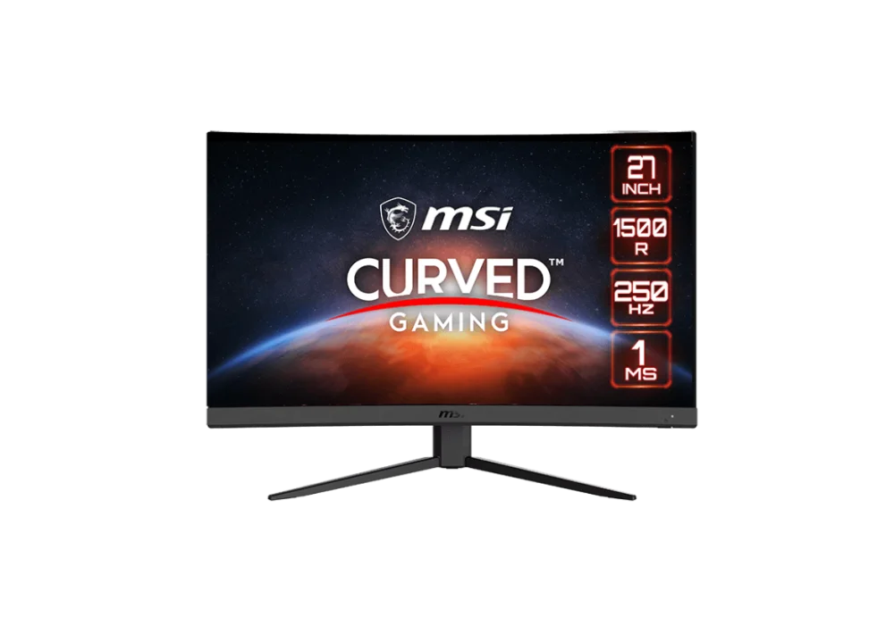 MSI Gaming Monitor G27C4X Curved 1500R, 27" FHD, 240Hz, 1ms VA FreeSync Premium, adjustable, HDR Ready, Black / 3 Years Warranty