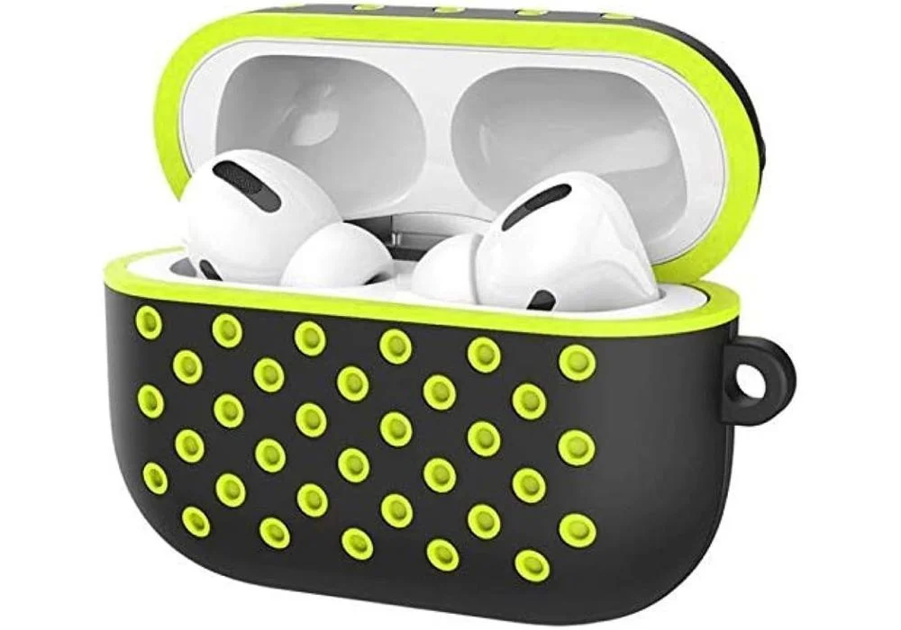 AirPods Case Pro with hook- Yellow & Black