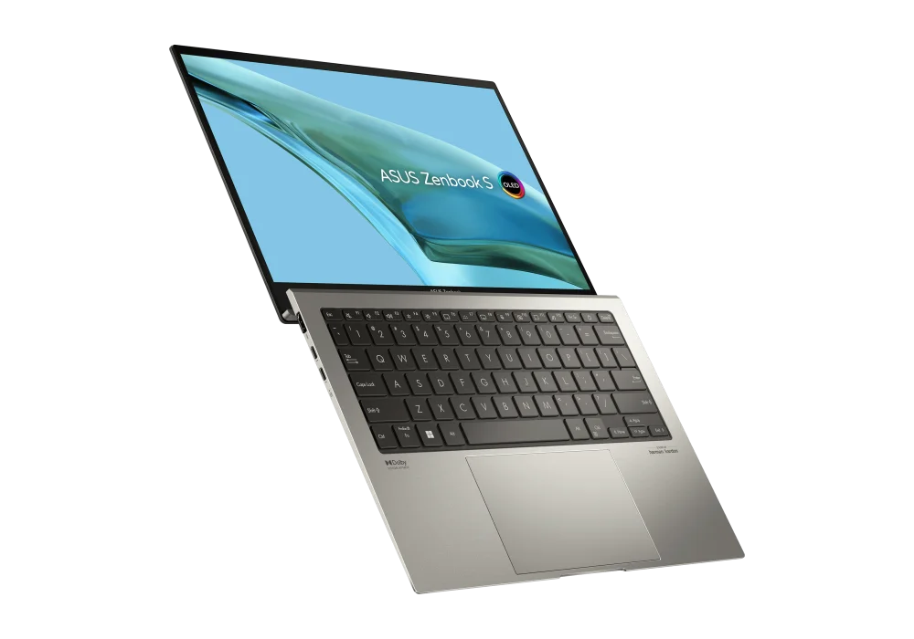 ASUS Zenbook s13 13.3 2.8K World’s Slimmest Laptop OLED Core i7-1355U -512GB SSD M.2 13th Generation Basalt Grey Aluminum - Windows Hello / Windows 11 Home
