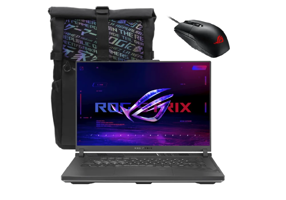 Laptop ASUS ROG Strix G16 Core i7-13650HX 13th Generation RTX 4070 8GB DDR6,16.0inch QHD+ 240Hz - 2023 - Volt Green with ROG backpack & ROG Impact Gaming Mouse