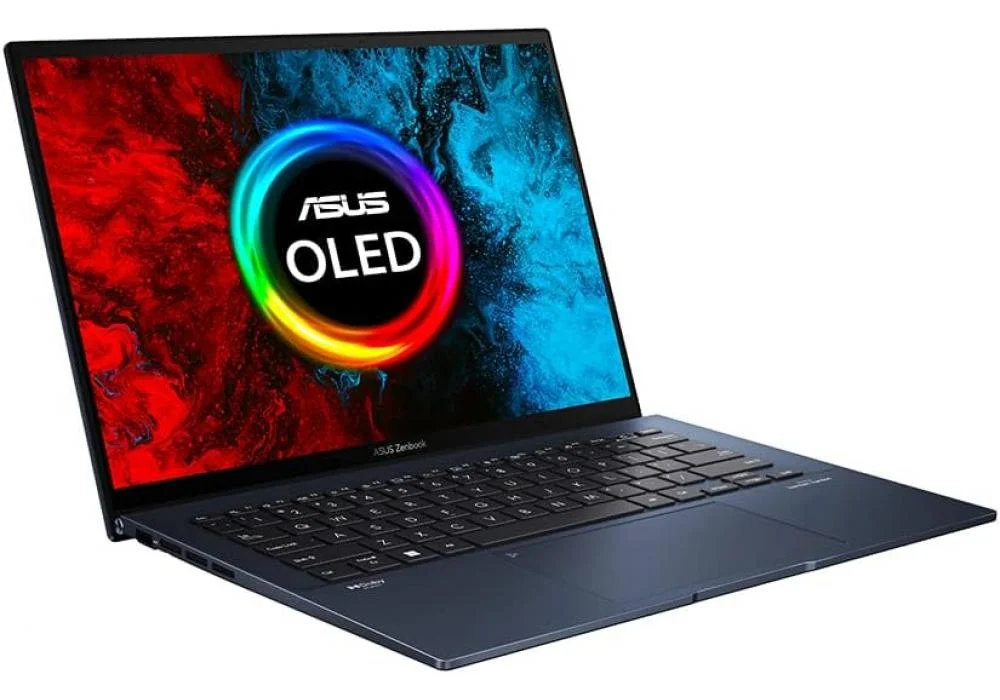 Laptop ASUS Zenbook 14 OLED, Intel® Core™ i5-1240P 12Gen, 8GB DDR4, 512GB SSD, Iris Xe, 14" OLED (WQXGA+), Windows 11 home, Ponder Blue