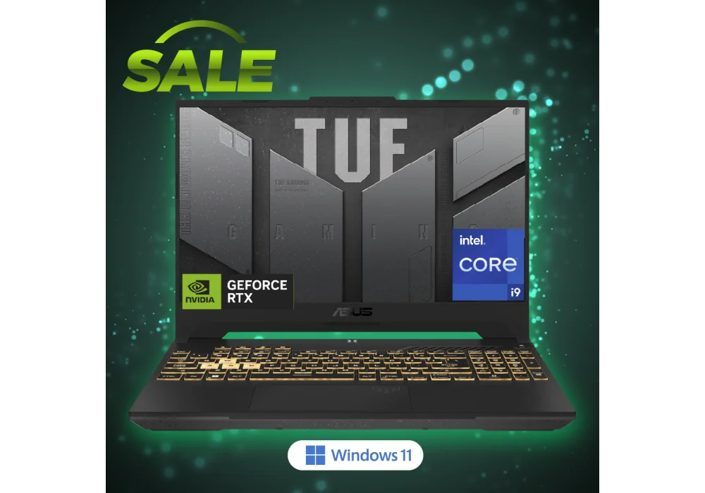 ASUS TUF Gaming F15 (FX507VU4-LP097W), Intel i9-13900H -13 Gen, RAM 16GB, 512GB SSD, RTX 4050 6GB, 15.6 FHD IPS 144Hz, Win11 Home, Mecha Gray