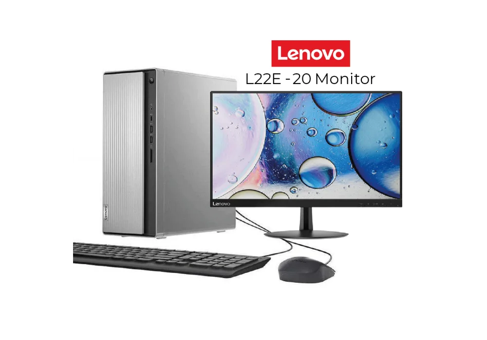 Lenovo IdeaCentre 5 Core i3 12th Generation With Monitor 22-inch (Wireless- Bluetooth Integrated)