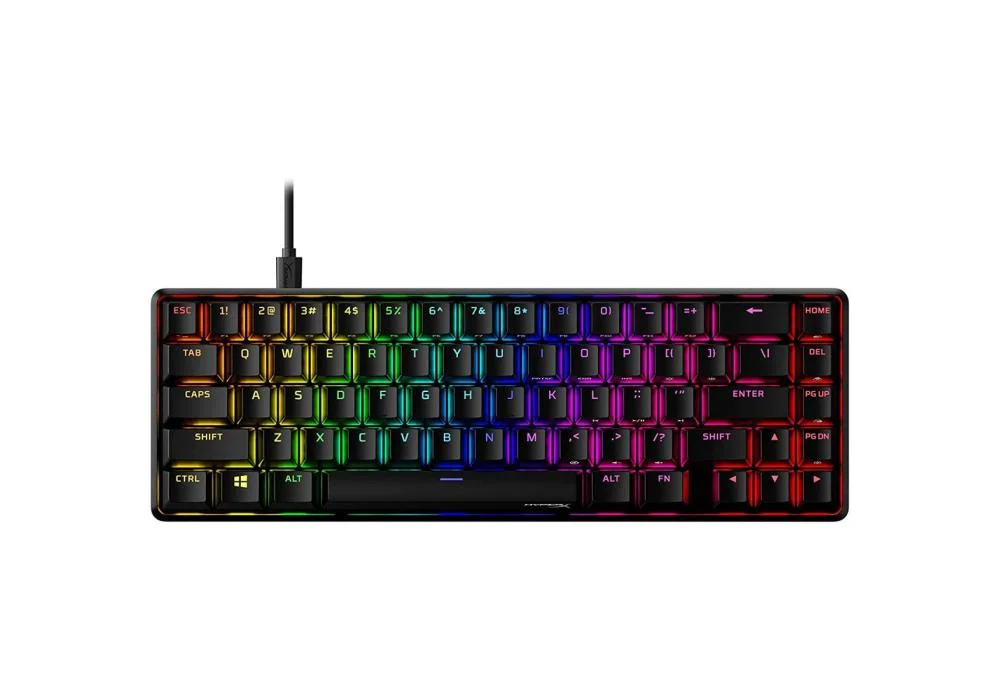 HyperX Alloy Origins 65 - Mechanical Gaming Keyboard – Compact 65% Form Factor - Linear Red Switch - Double Shot PBT Keycaps - RGB LED Backlit - NGENUITY Software Compatible,Black
