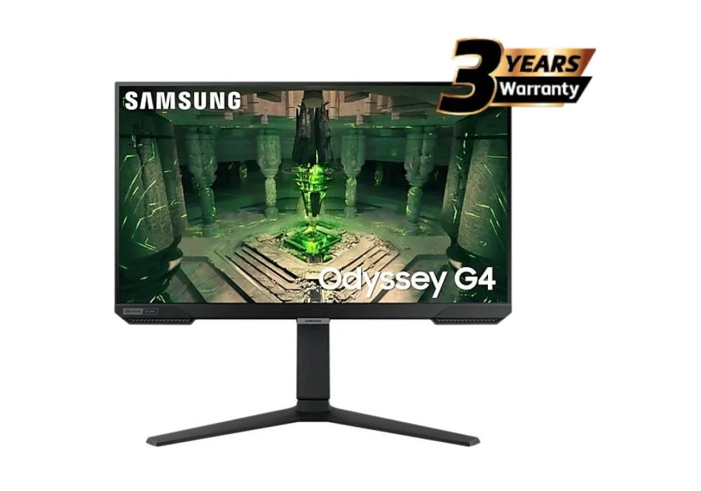 Samsung Odyssey G4 27" 16:9 FHD IPS Monitor, 240Hz Refresh Rate, HDR10, 1ms Response Time, FreeSync Premium, G-Sync Compatible, Black