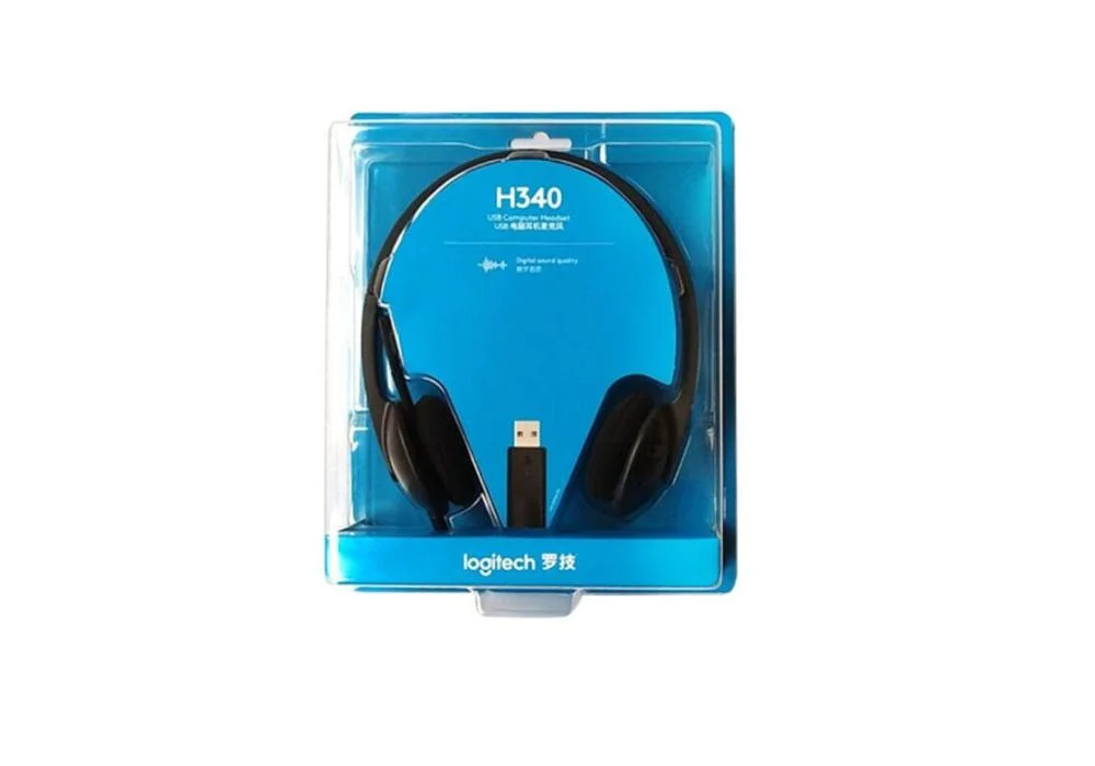 Logitech USB Headset H340, Stereo, USB Headset for Windows and Mac - Black