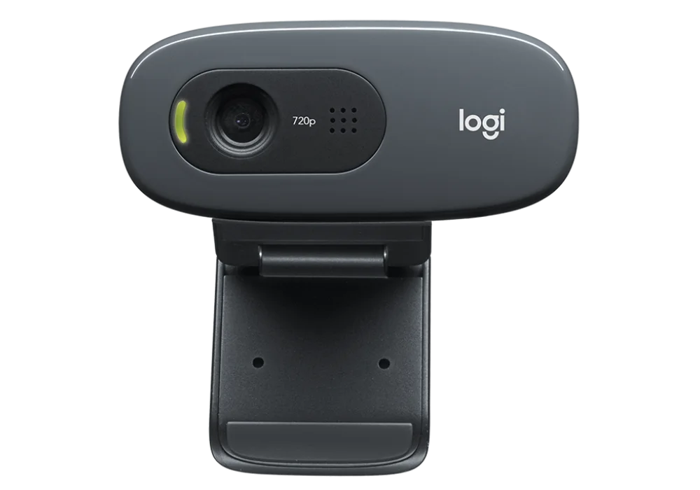 Logitech C270 HD Webcam, 720p, Widescreen HD Video Calling,Light Correction, Noise-Reducing Mic, PC/Mac/Laptop/Macbook - Black