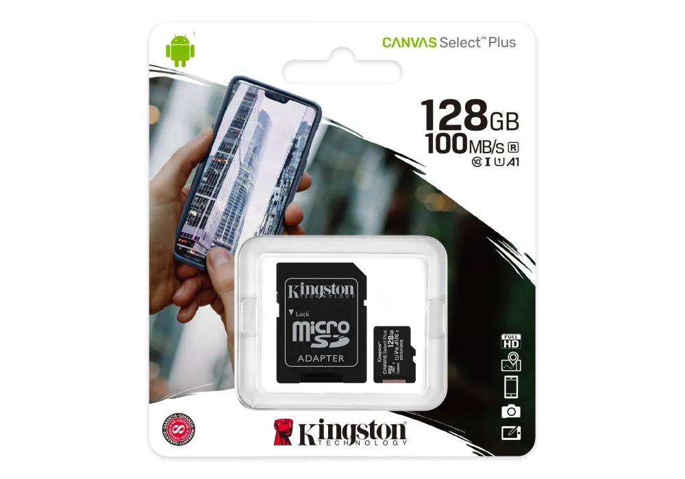 Kingston Canvas Select Plus microSD Card-128GB