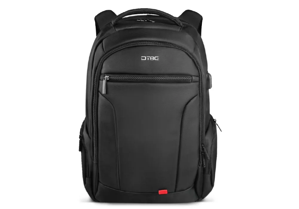 DTBG D8257W Water Resistant Lightweight Laptop Bag With USB Charging Port Up to 17.3 Inch - Black