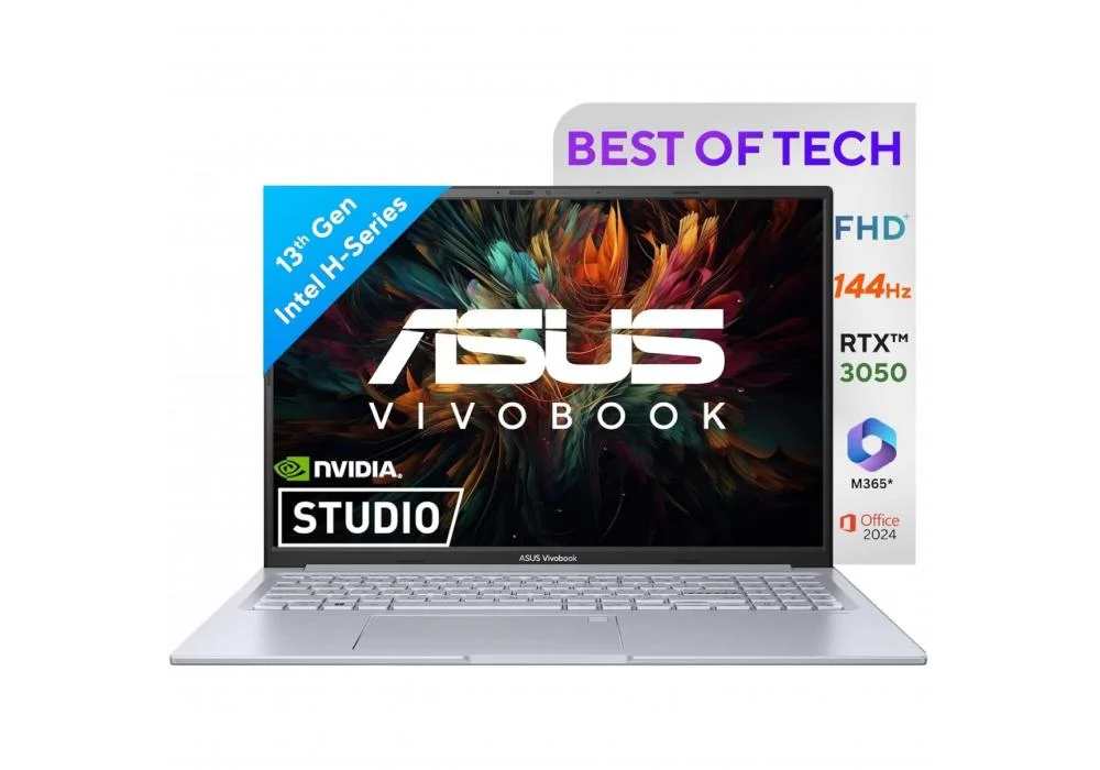 Laptop ASUS Vivobook 16X 13th Gen Intel® Core™ i7-13620H Processor NVIDIA RTX™ 3050 4GB GDDR6, 16GB DDR4, 1TB M.2 NVMe, 16.0-inch WUXGA 144Hz - Cool Silver